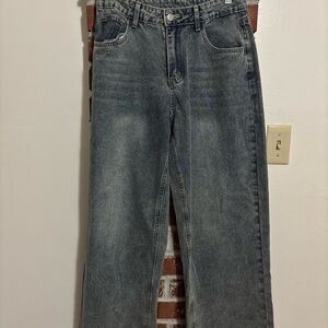 SHEIN Charcoal Boyfriend Jeans